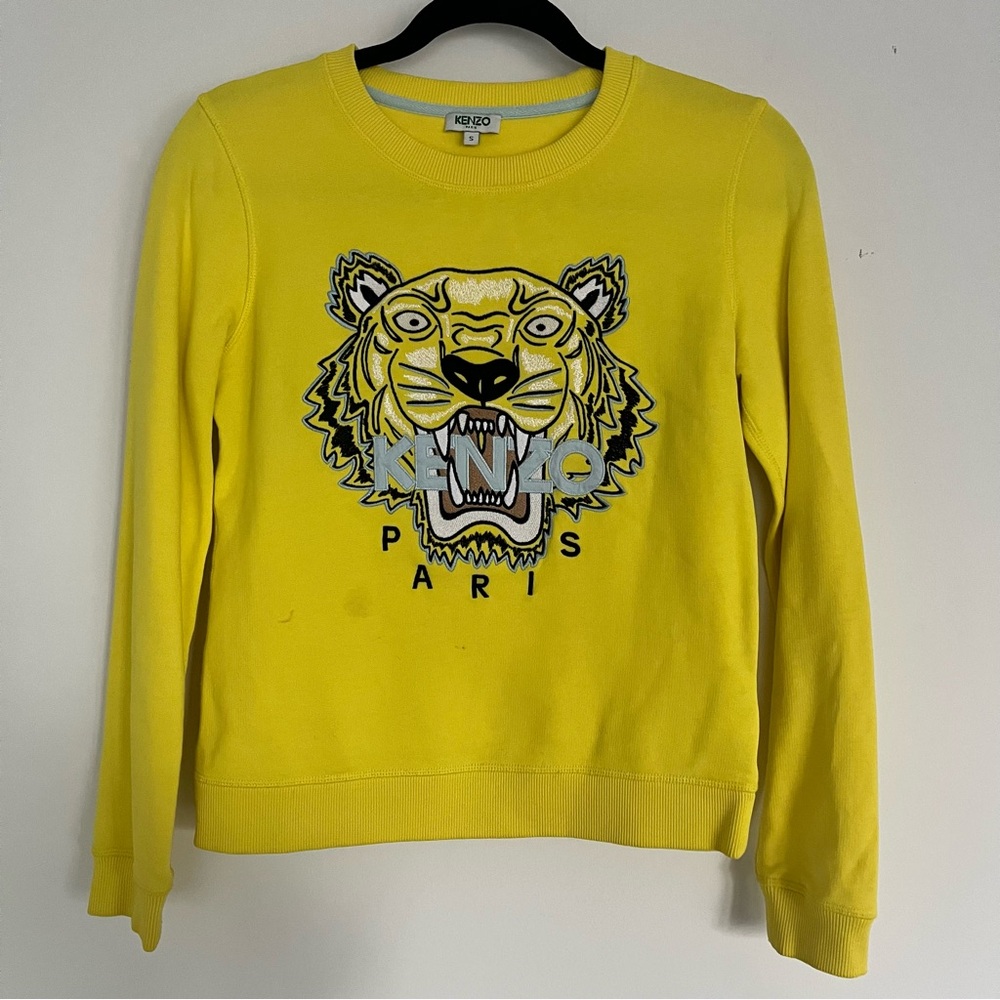 Kenzo Vibrant Yellow Tiger Crewneck